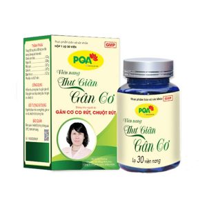 Viên Nang Thư Giãn Gân Cơ PQA, hỗ trợ giảm các triệu chứng đau mỏi gân cơ, chuột rút